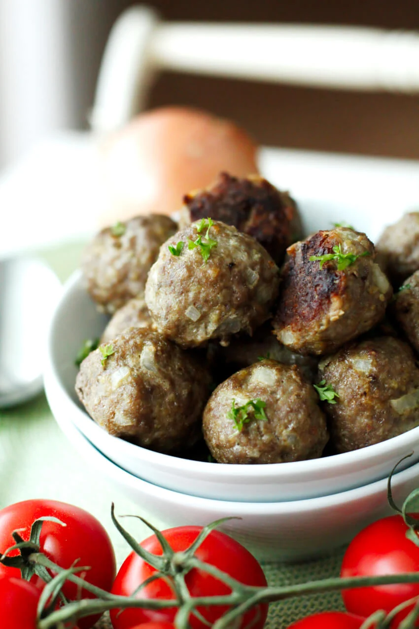 Oven Baked Mini Meatballs The Two Bite Club