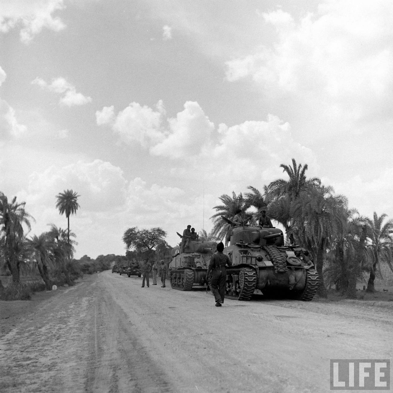 Indian Army Tanks | Operation Polo | Hyderabad Police Action | Annexation of Hyderabad, Hyderabad (Deccan), Telangana, India | Rare & Old Vintage Photos of Operation Polo, Hyderabad (Deccan), Telangana, India (1948)