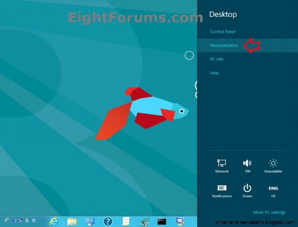 Desktop Background   Change in Windows 8