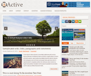Active blogger template