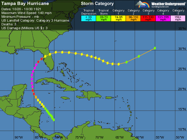 Tampa's Hurricane History  Phillip's Natural World