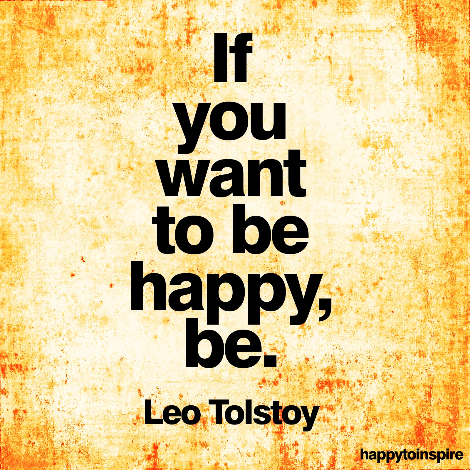 Try to be happy