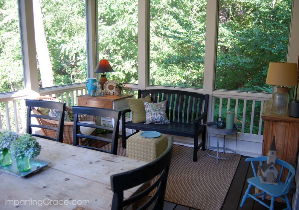 Imparting Grace Screened porch updates