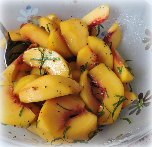 Green Peach Salad