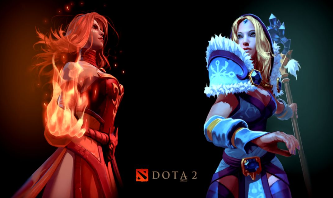 Dota 2 Lina And Crystal Maiden Wallpaper View Wallpapers