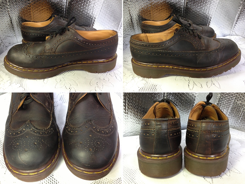 walk people walk!: Dr Martens Brown Wingtip Oxford UK 10 England