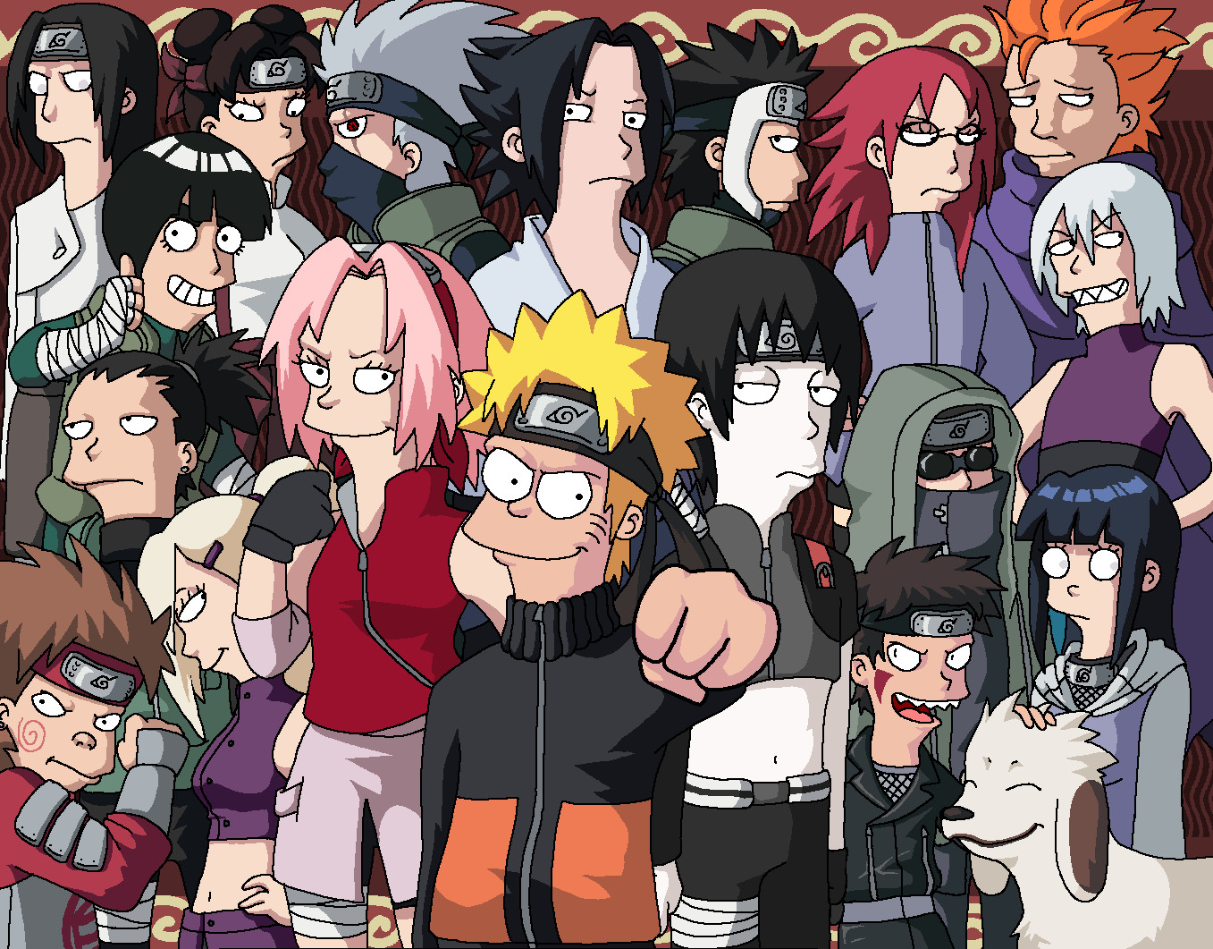 HWFD - Anime Naruto Girl Characters wallpaper 1080p (1357 x 1061 ) | HD