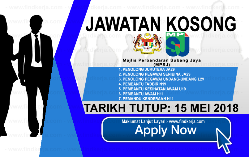 Kerja Kosong Mpsj Perbandaran Subang Jaya 15 Mei 2018 Jawatan Kosong Kerajaan Swasta Terkini Malaysia 2020 2021