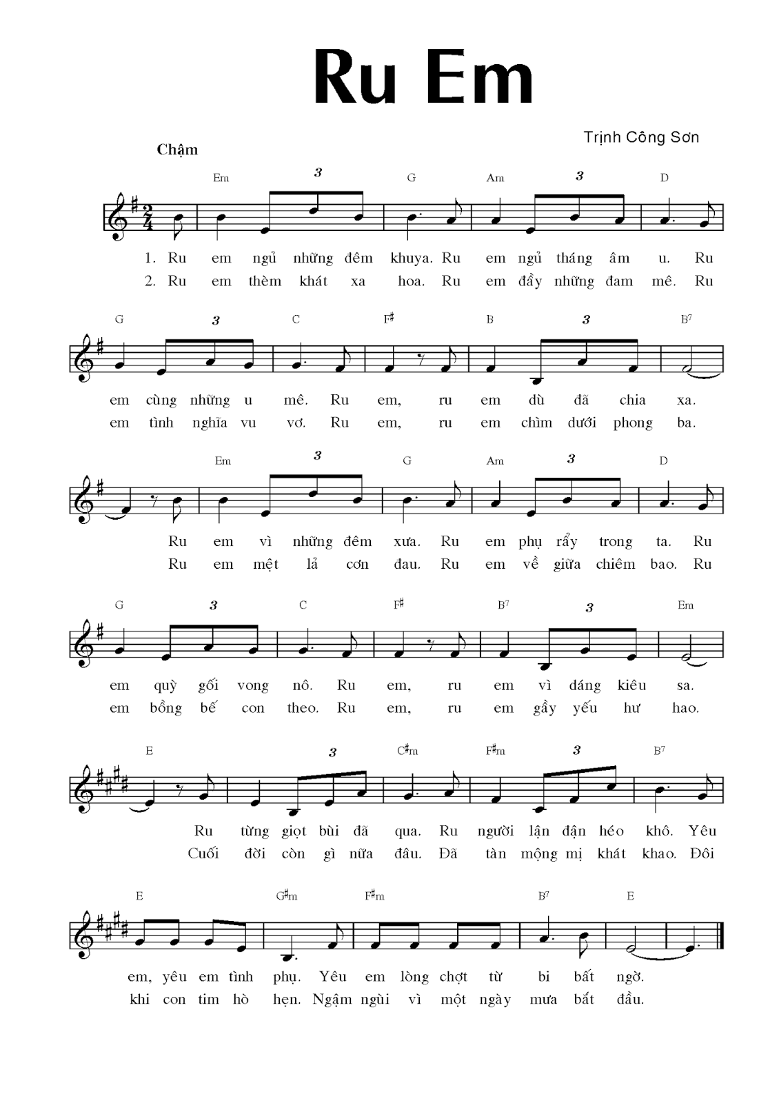 SHEET MUSIC FREE Sheet PIANO FOR YOU RU EM