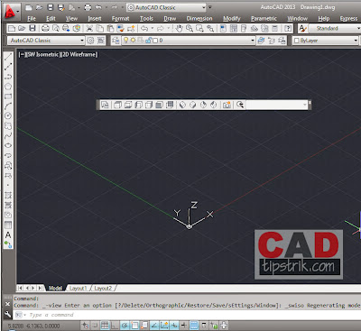 Cara Merubah Tampilan 2D ke 3D Isometric Interface AutoCAD | Tips Triks ...