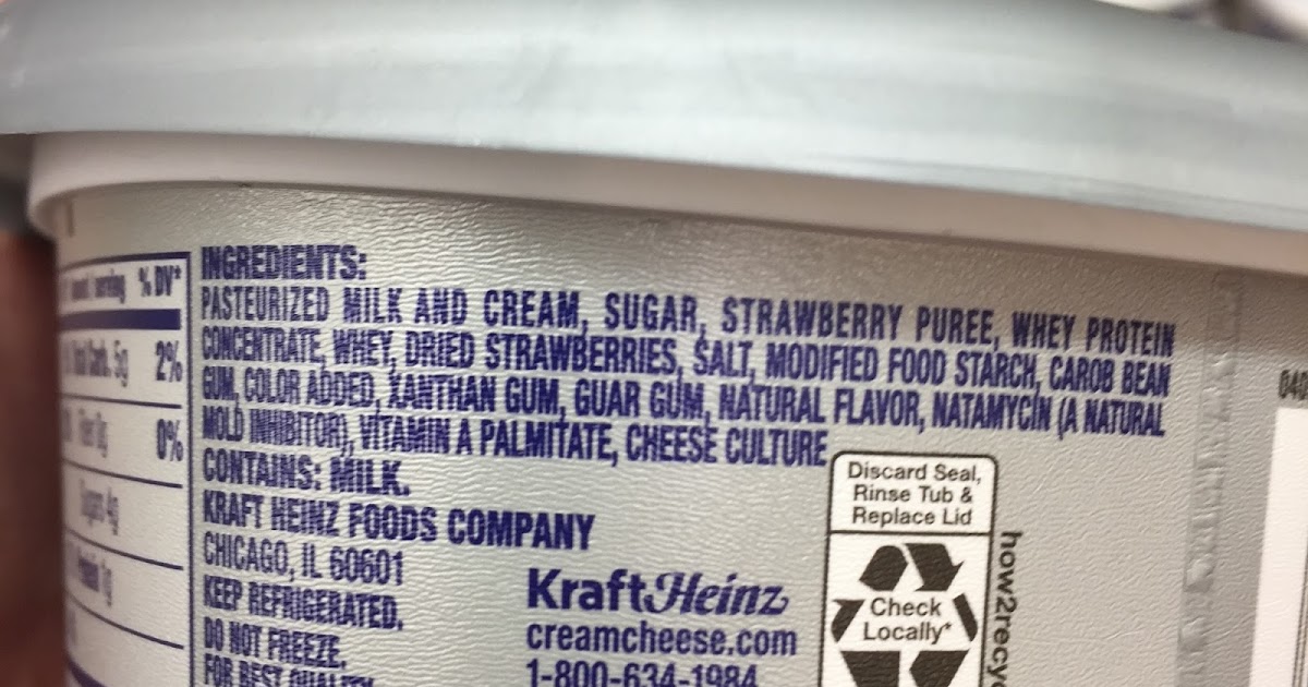 29 Cream Cheese Ingredients Label Labels Ideas For You