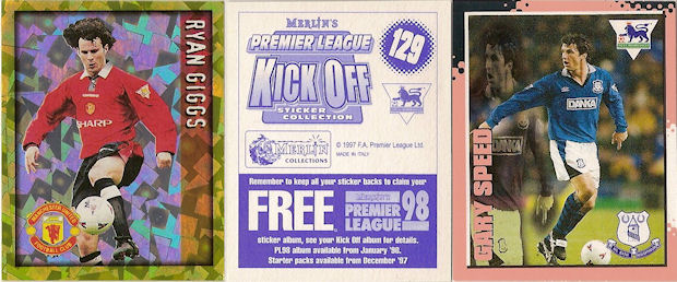 C219 Leicester #095 Merlin Premier League Kick Off Football 1997 Sticker 
