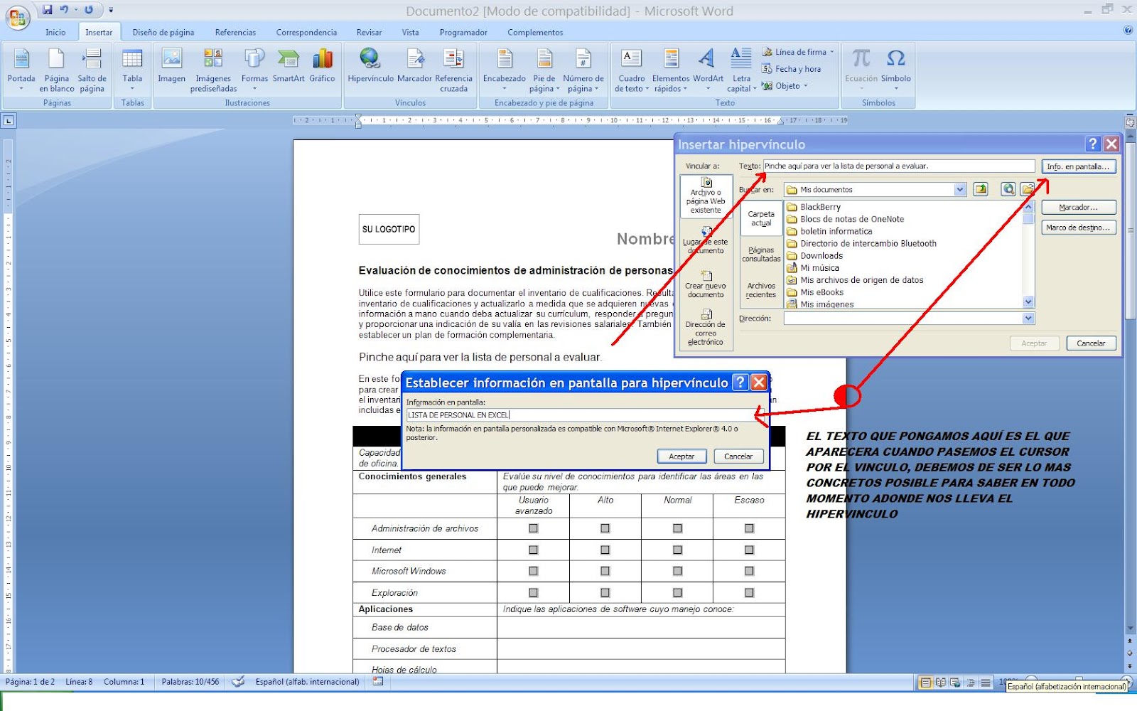 SOLUCIONES TECNICAS INFORMATICA DE USUARIO TRUCO N 18 WORD 2007 