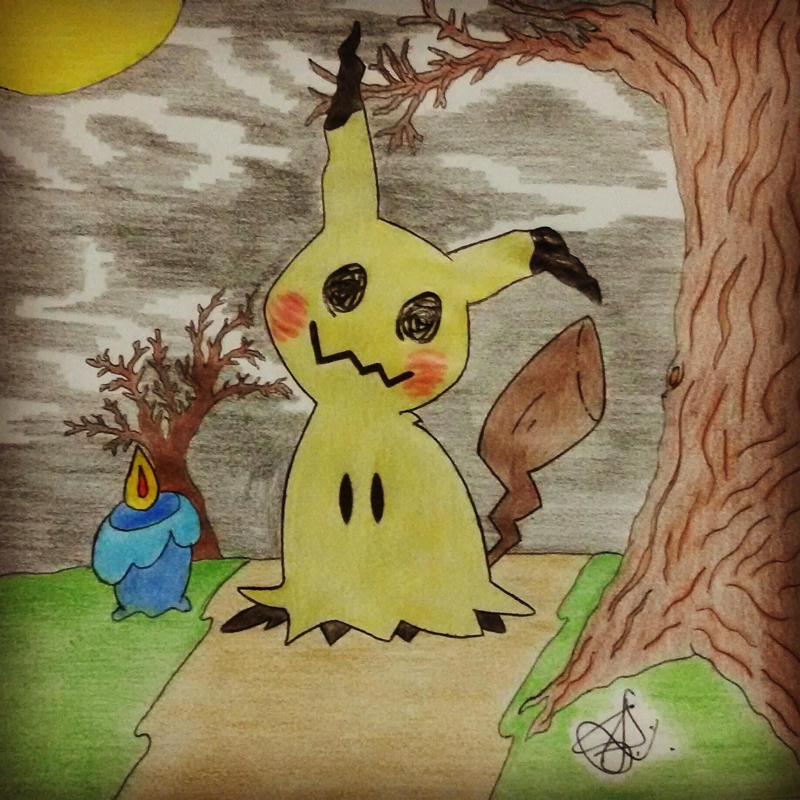 Como desenhar e pintar o Pikachu do Pokemon