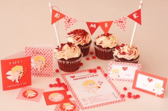 Free Printables Cupid Valentine's Day Party - BirdsParty.com