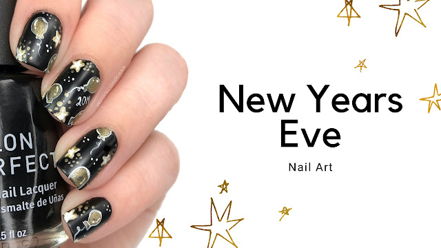 2. Festive Short Nail Designs for New Year's Eve - wide 4