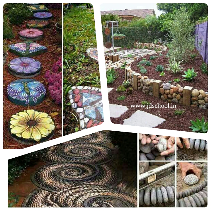 Beautiful stone art for garden crazzy craft