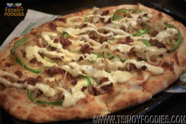 angus steak pizza