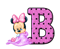 Alfabeto de Minnie bebé llorando B.