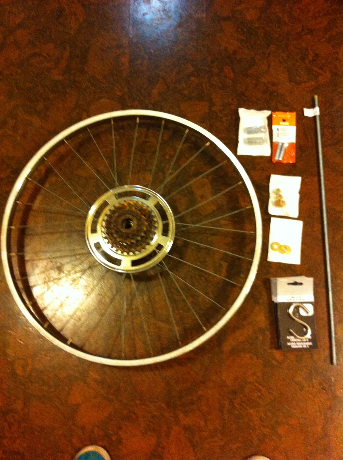 Handy Mandy's Project Emporium Bike Wheel Pot Rack