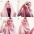 Gambar Tutorial Hijab Pashmina Syari