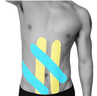 ARES Kinesiology Tape: Arestape Applications - Abdomen