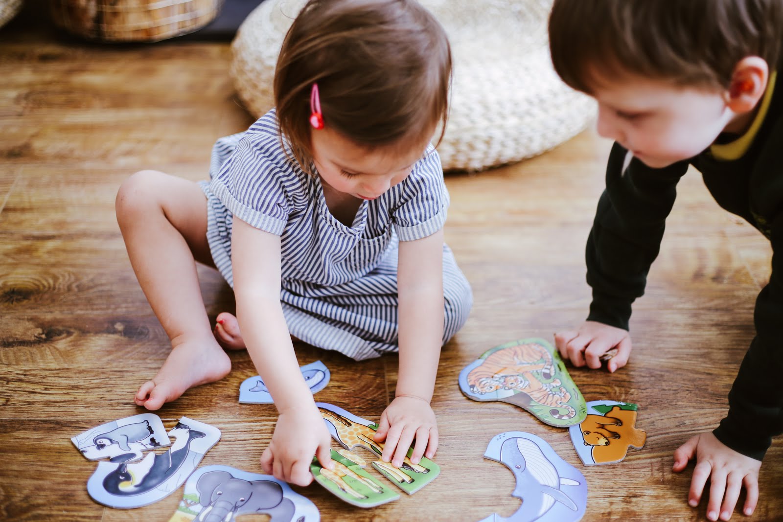 match the baby puzzles