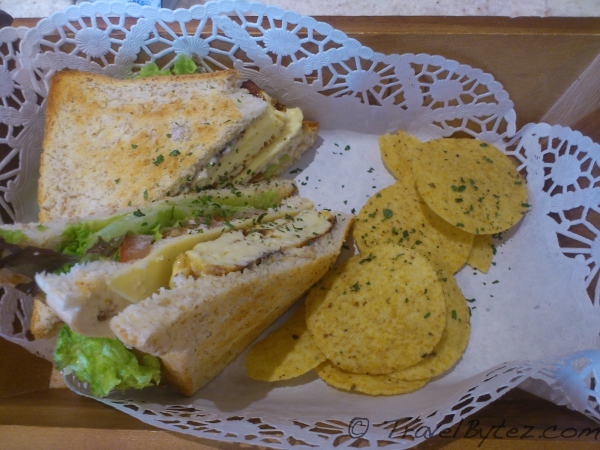 Tri-color sandwich at Octa Hotel (Café) - Singapore