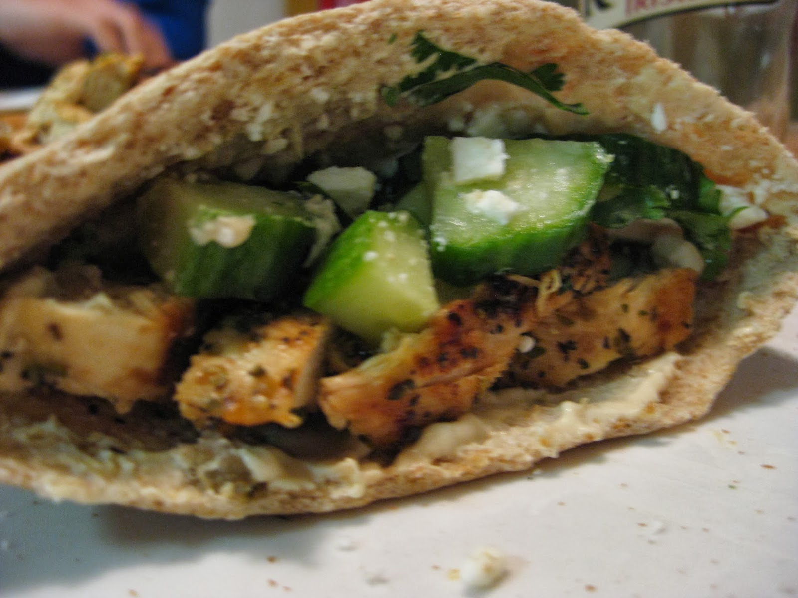 ThisIsWhyKtcIsHot Chicken Hummus Pitas