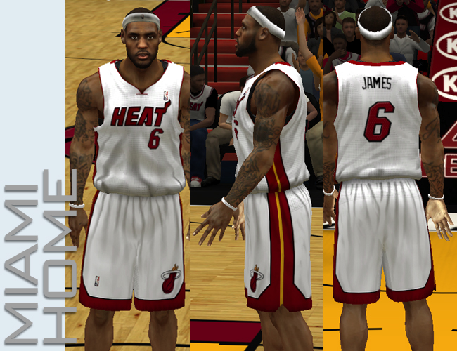 NBA 2K13 Miami Heat “White Hot” Jersey 