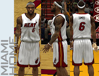 NBA 2K13 Miami Heat Home Jersey Patch