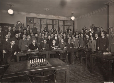 Alexander Alekhine en el la Unión Graciense de Ajedrez
