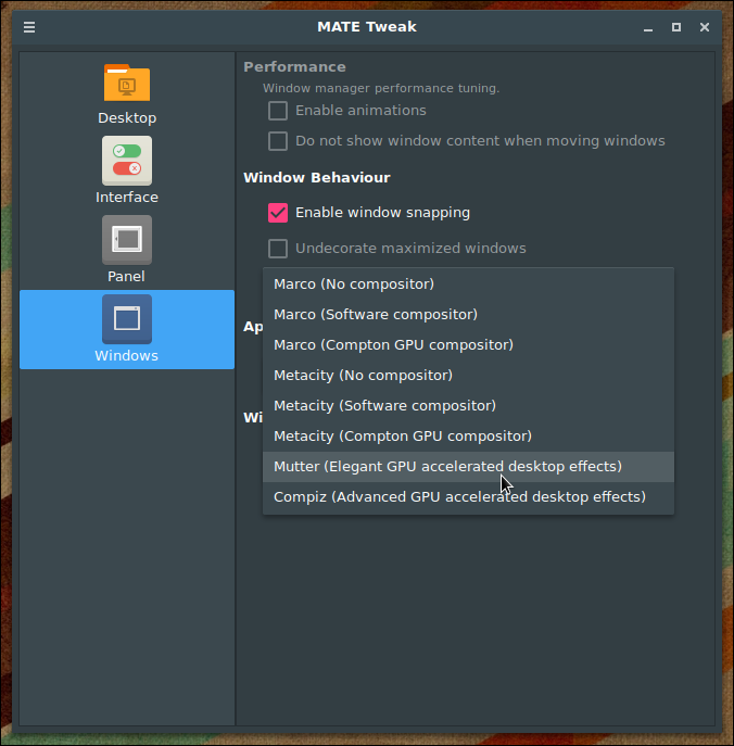 Switch Between Window Managers On Debian Mate Using Gui Cli