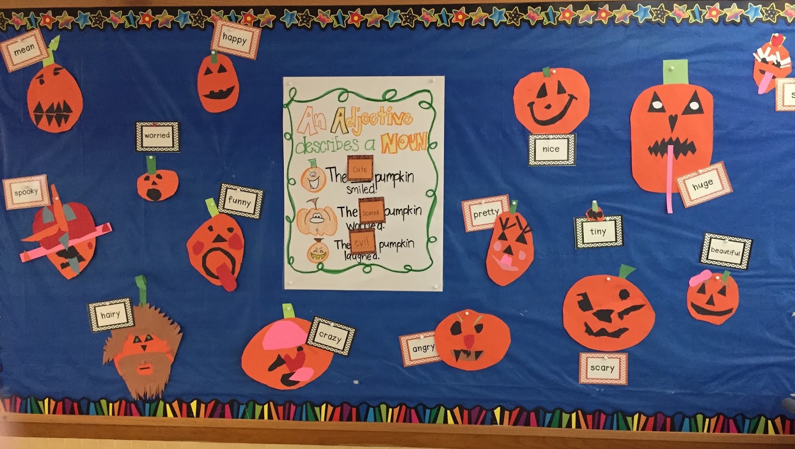 Pumpkin Adjectives Worksheets