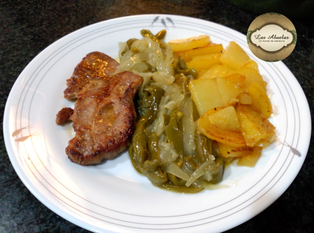 Las abuelas un mundo de sabiduria Chuleta de aguja de cerdo con