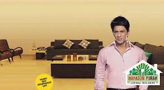 Shahrukh Khan photo shoot for Mahagun print ad