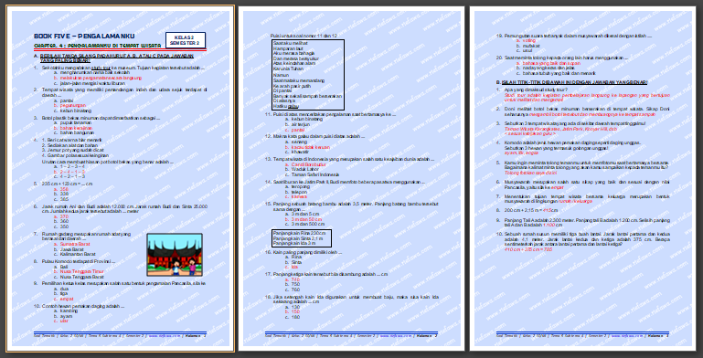 Kunci Jawaban Soal Tematik Kelas 2 Sd Mi Tema 5 Subtema 4 Edisi Revisi 2017 Rief Awa Blog