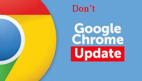 Google Chrome không update được