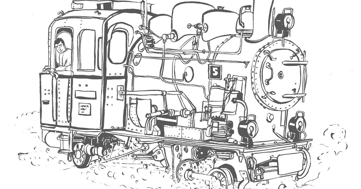 malbogen: Lokomotive / locomotive