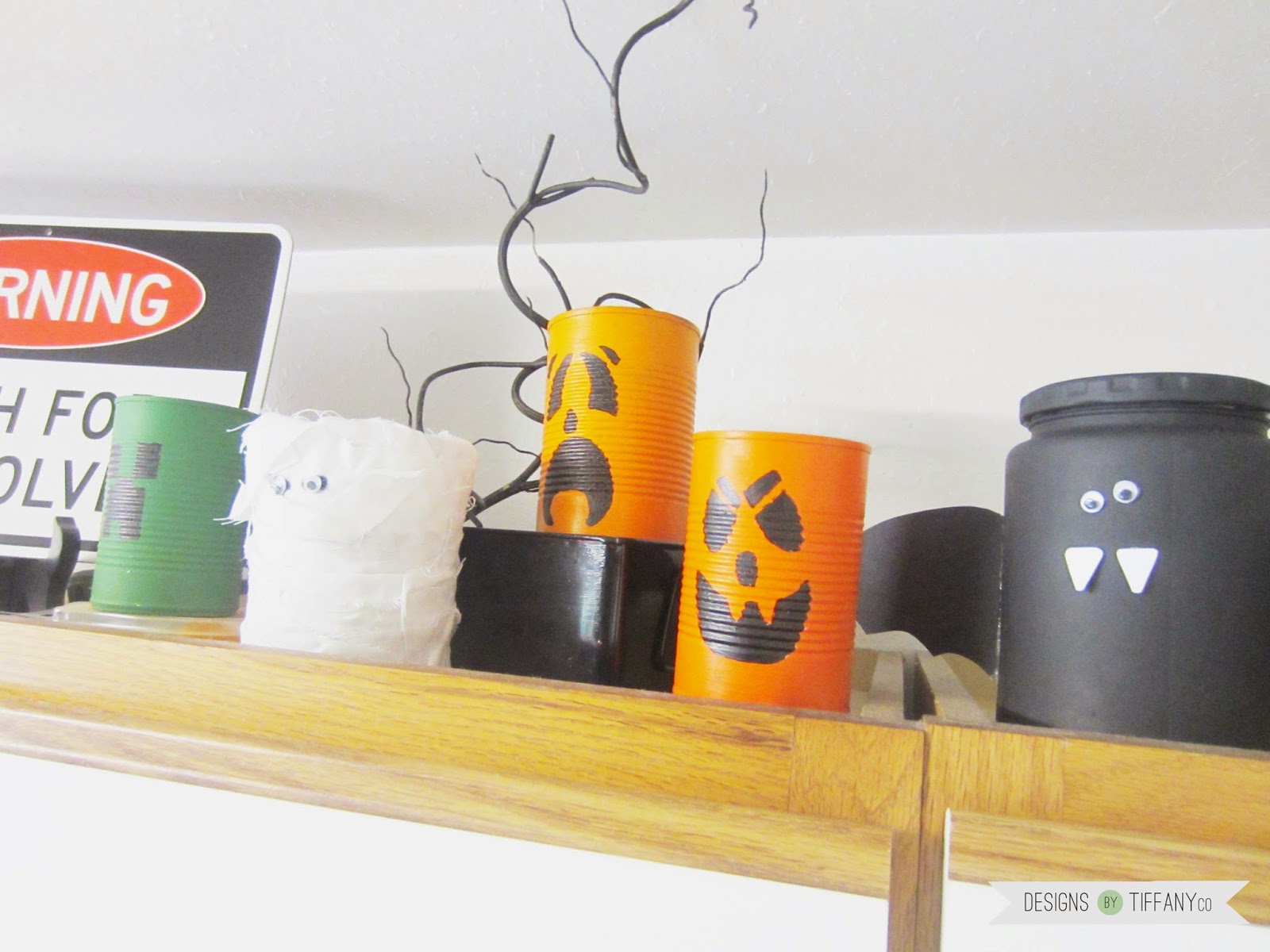 Recycled Halloween Can Decor Designs by TiffanyCo