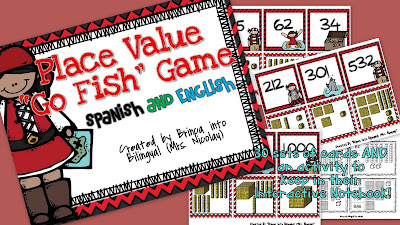 Brinca Into Bilingual (Mrs. Nicolau): Quick Post on Freebie for Place Value