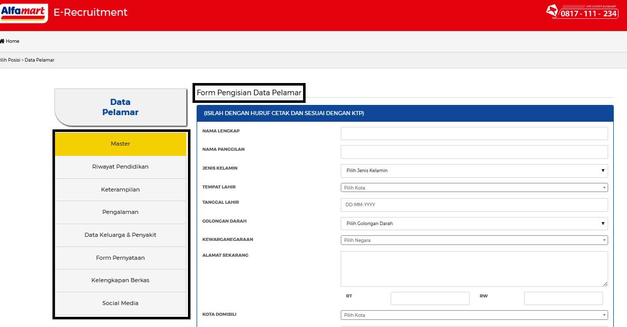 Cara Melamar Kerja Di Alfamart Via Online List Kerja Aceh<script async src=