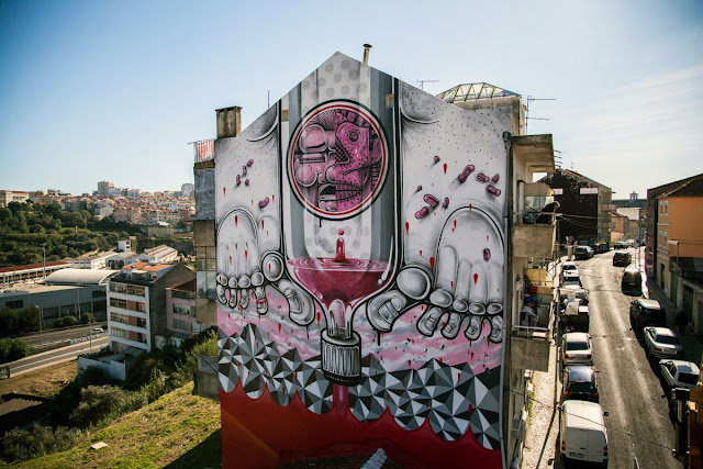 Second Street Art Mural By How Nosm For Underdogs 10 On The Streets Of Lisbon, Portugal 7