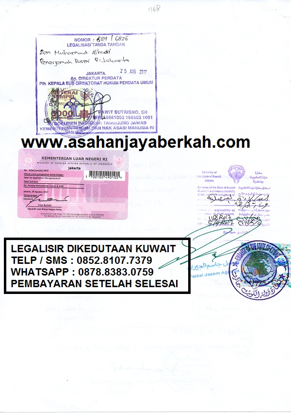 Legalisir Ijazah Di Kedutaan Kuwait Jasa Legalisir Ijazah