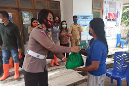 Grace Rahakbau Gelar Bakti Sosial di Likupang dan Sembako ke Warga Lihunu.