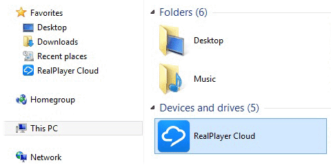 RealPlayer Cloud Drive Icon