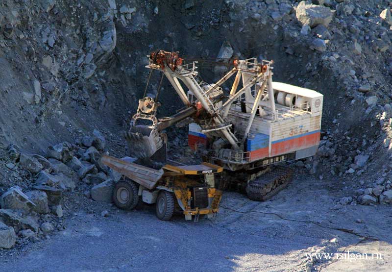 Асбестовский карьер. Город Асбест. Свердловская область.