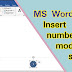 Insert page number, and modify its shape MS Word 2016