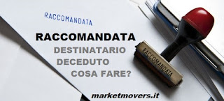 Notifica raccomandata a persona deceduta