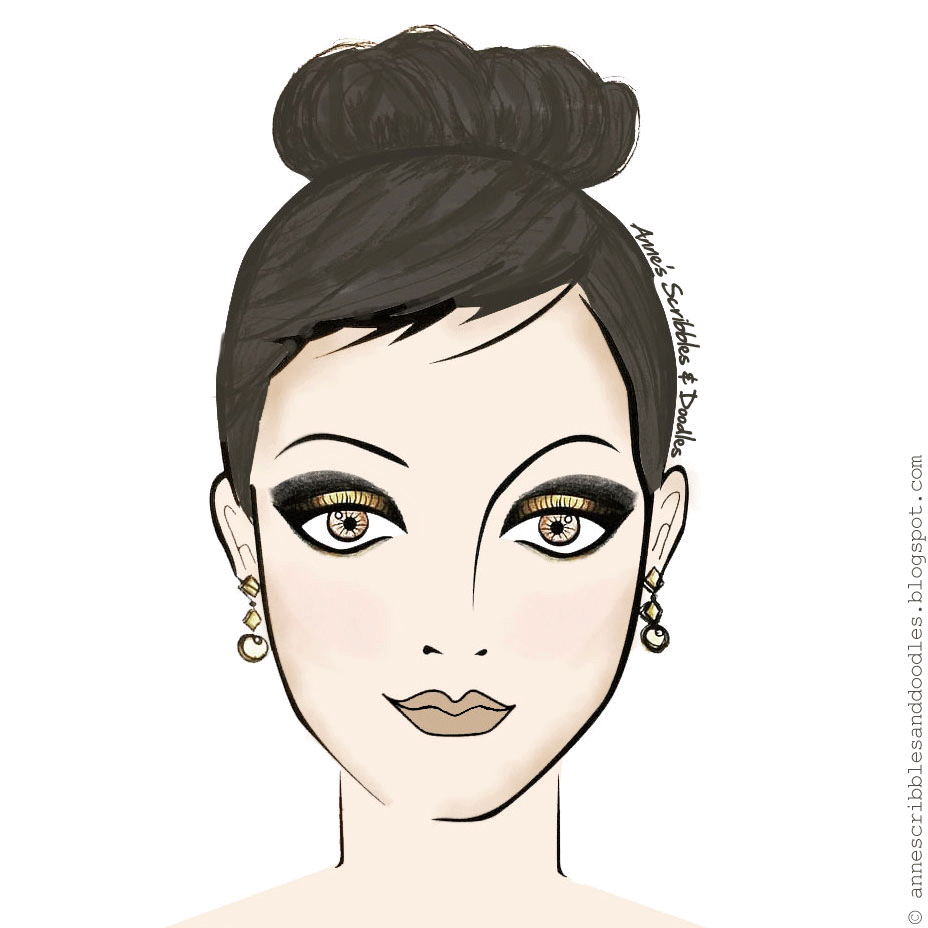 Sephora: Gold Glam Makeup Look | Anne's Scribbles and Doodles